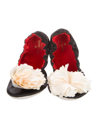 Kate Spade New York Satin Floral Print Ballet Flats