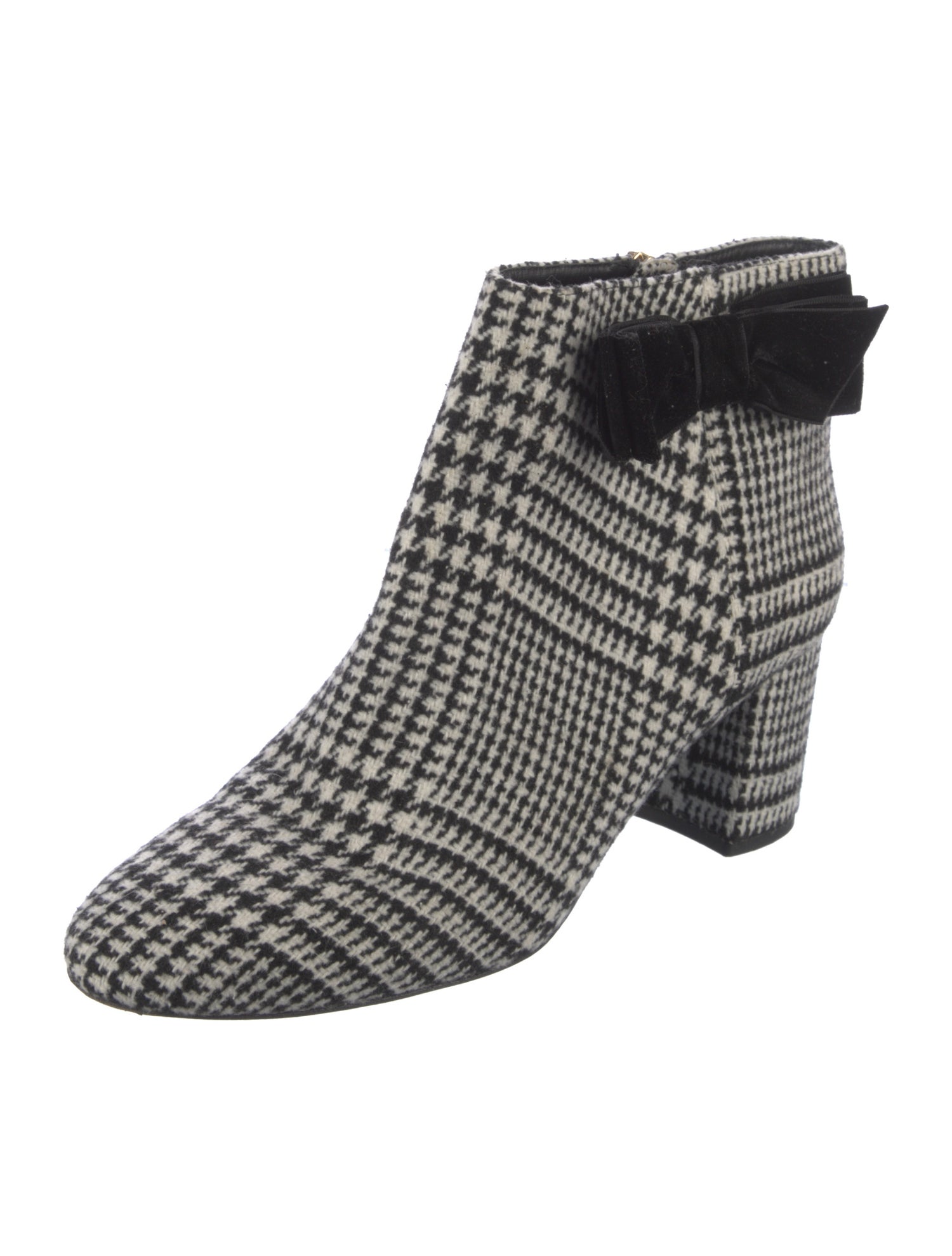 Kate Spade New York Ponyhair Houndstooth Print Boots