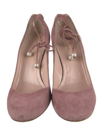 Kate Spade New York Suede Beaded Accents Pumps