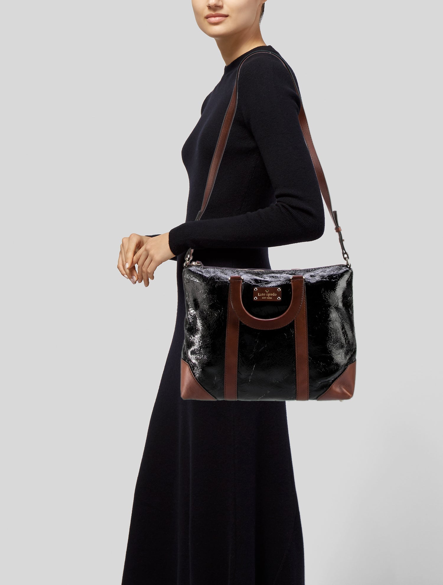 Kate Spade New York Patent Leather Messenger Bag