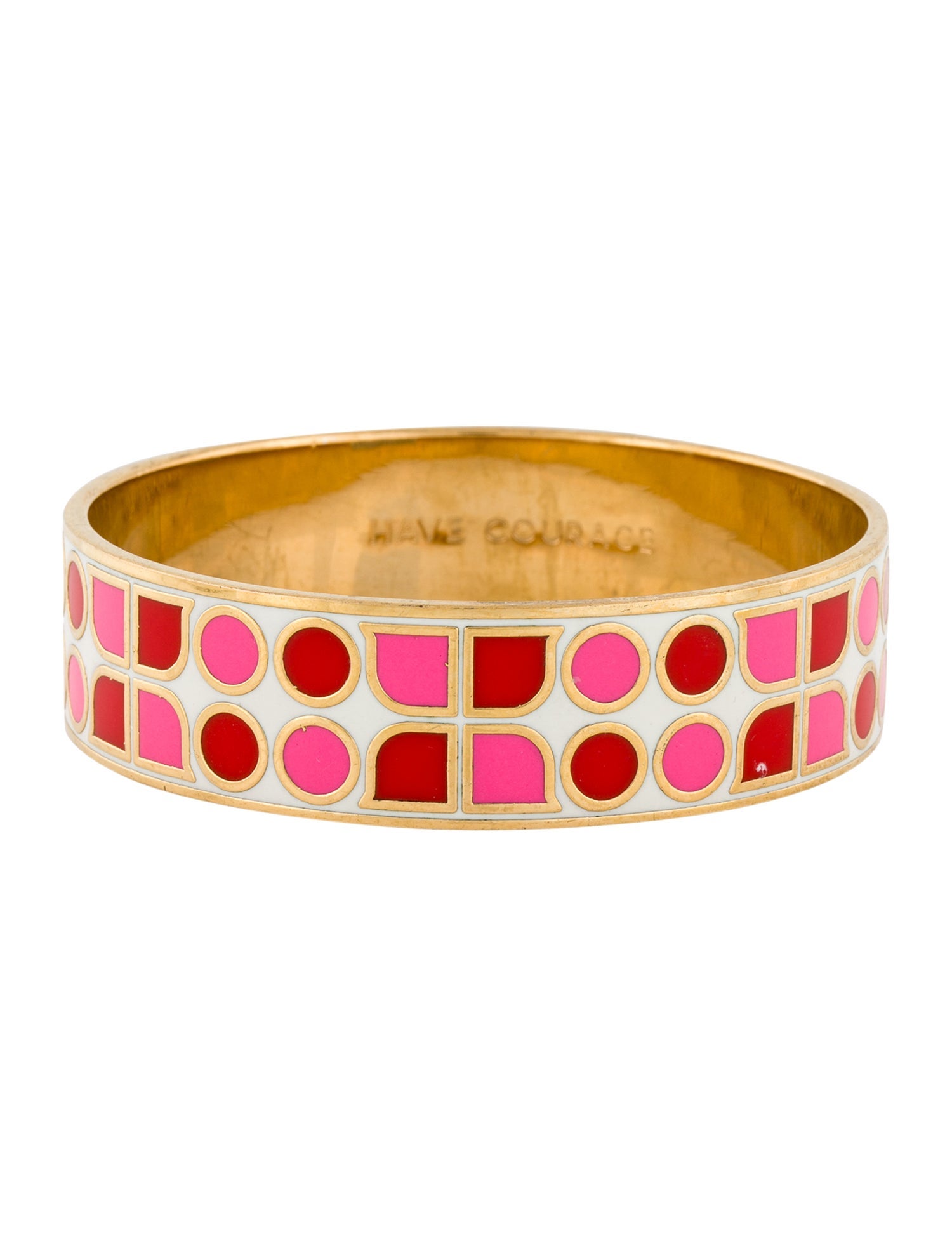 Kate Spade New York Enamel 'Have Courage' Bangle Bracelet