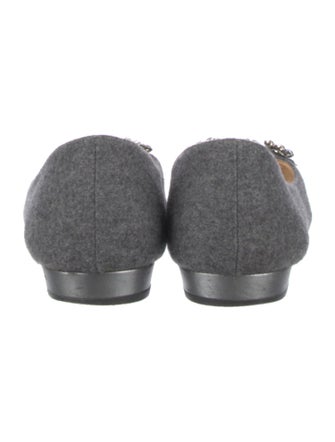 Kate Spade New York Wool Crystal Embellishments Flats