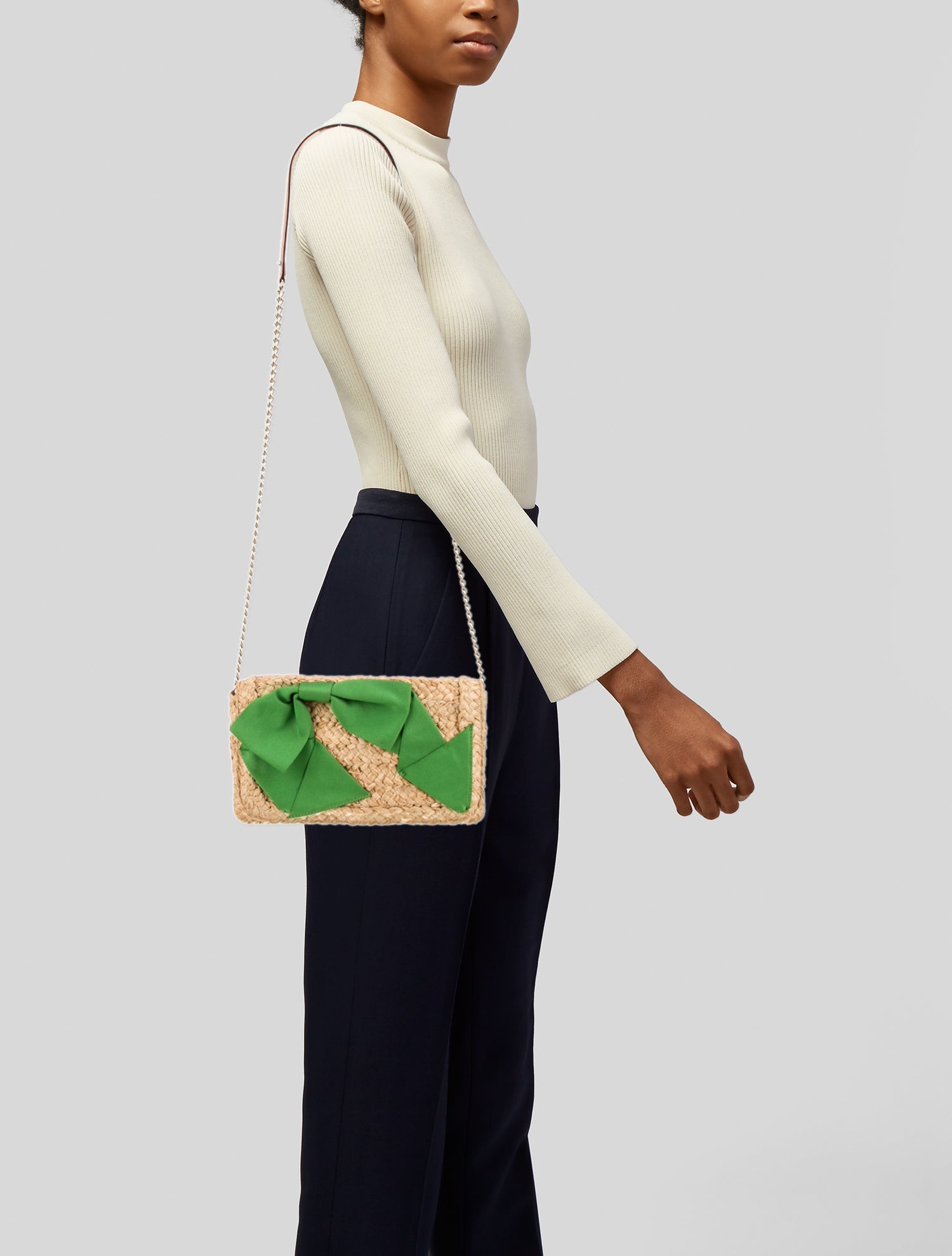 Kate Spade New York Straw Shoulder Bag