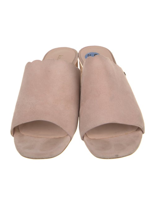 Kate Spade New York Suede Scalloped Accent Slides