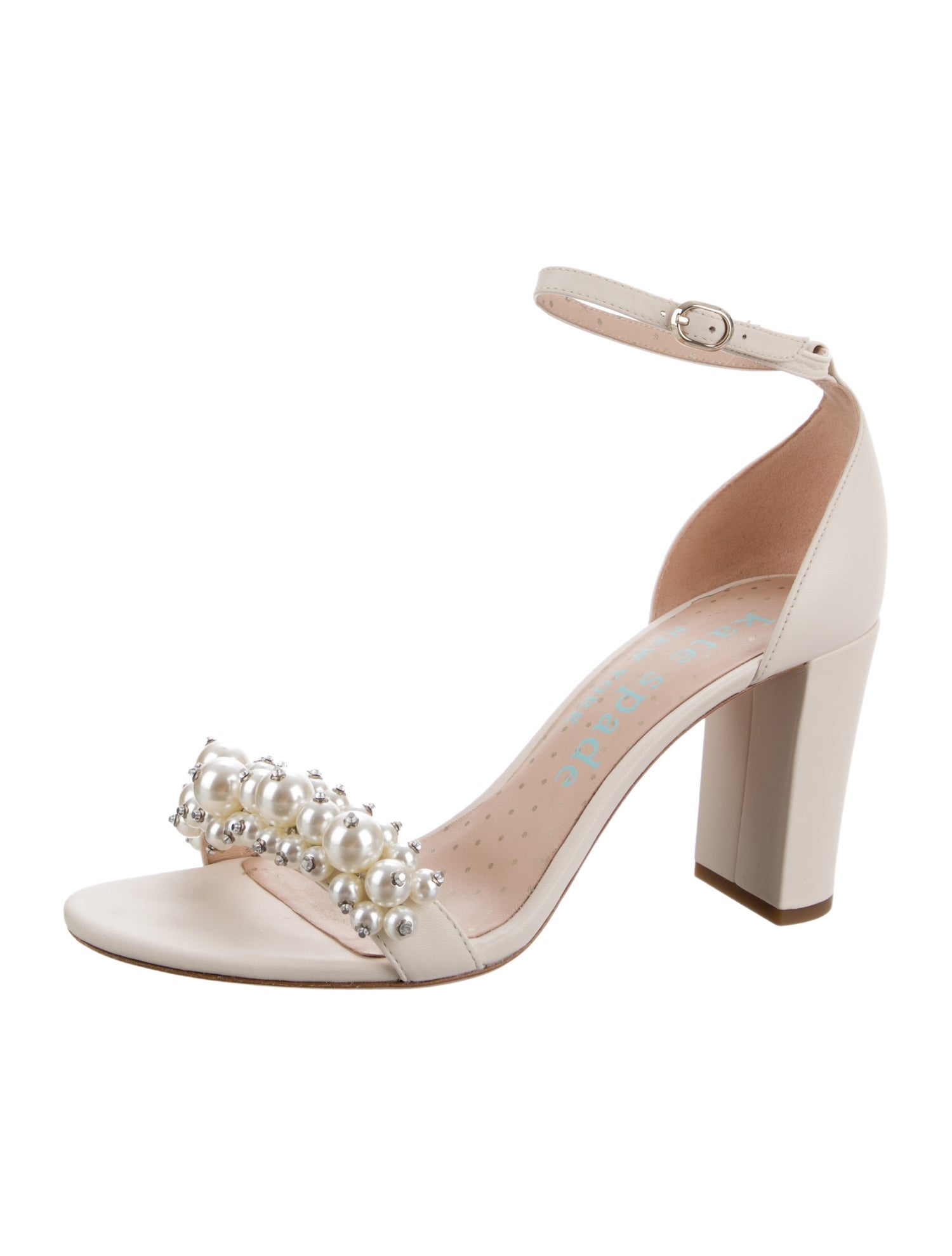 Kate Spade New York Patent Leather Beaded Accents Sandals