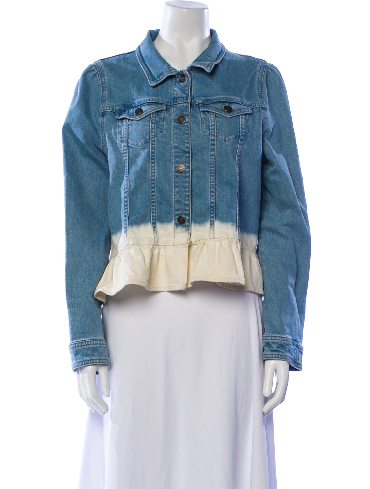 Kate Spade New York Colorblock Pattern Denim Jacket