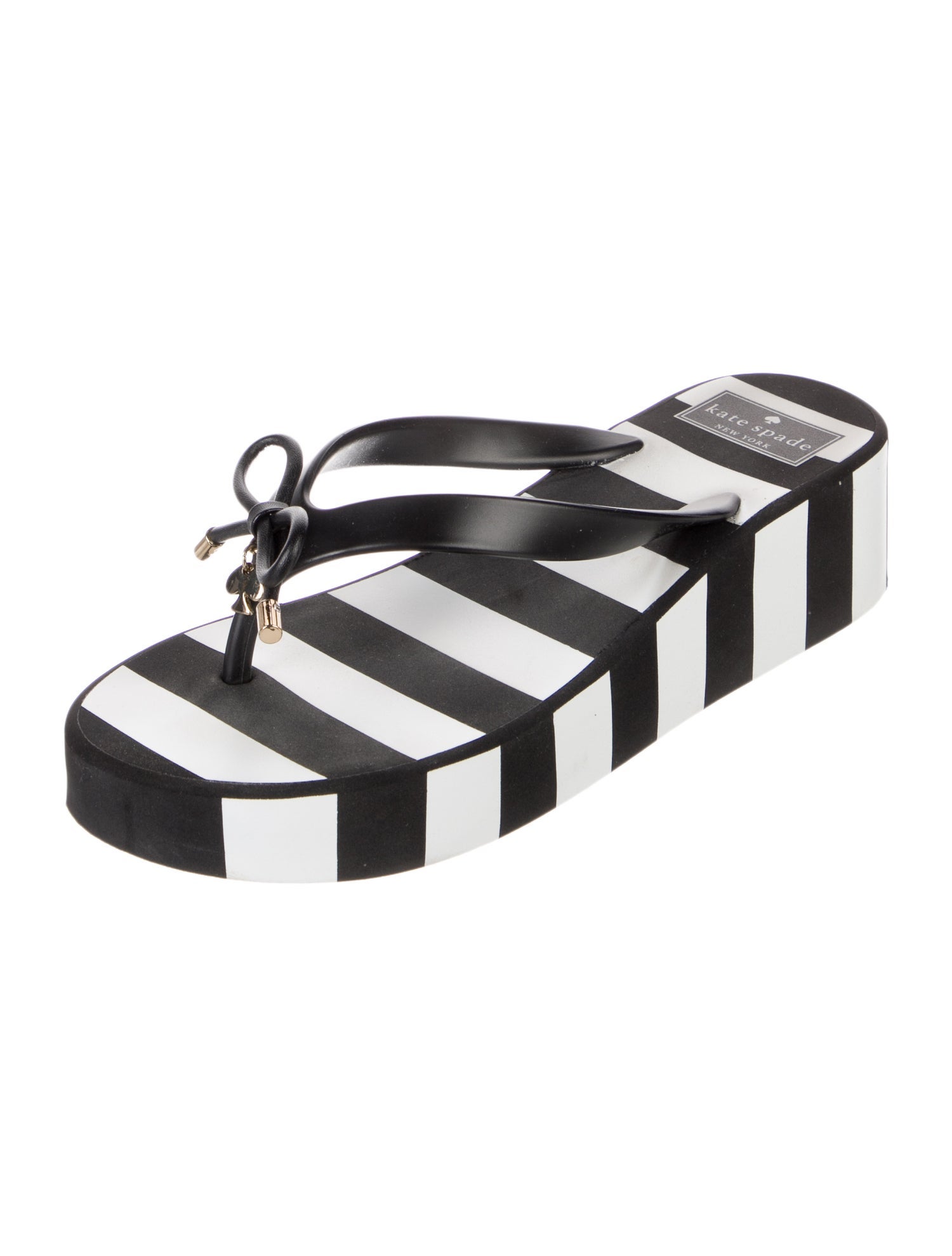 Kate Spade New York Rubber Bow Accents Flip Flops