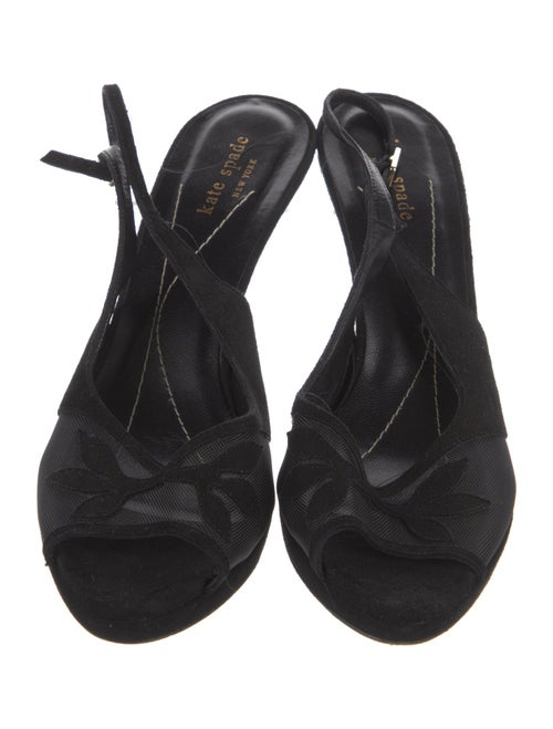 Kate Spade New York Suede Mesh Accents Slingback Sandals