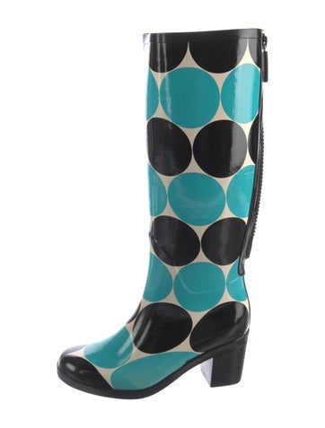 Kate Spade New York Boots Rubber Printed Rain US 5 |