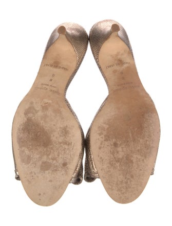 Kate Spade New York Leather Animal Print Slides