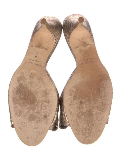 Kate Spade New York Leather Animal Print Slides