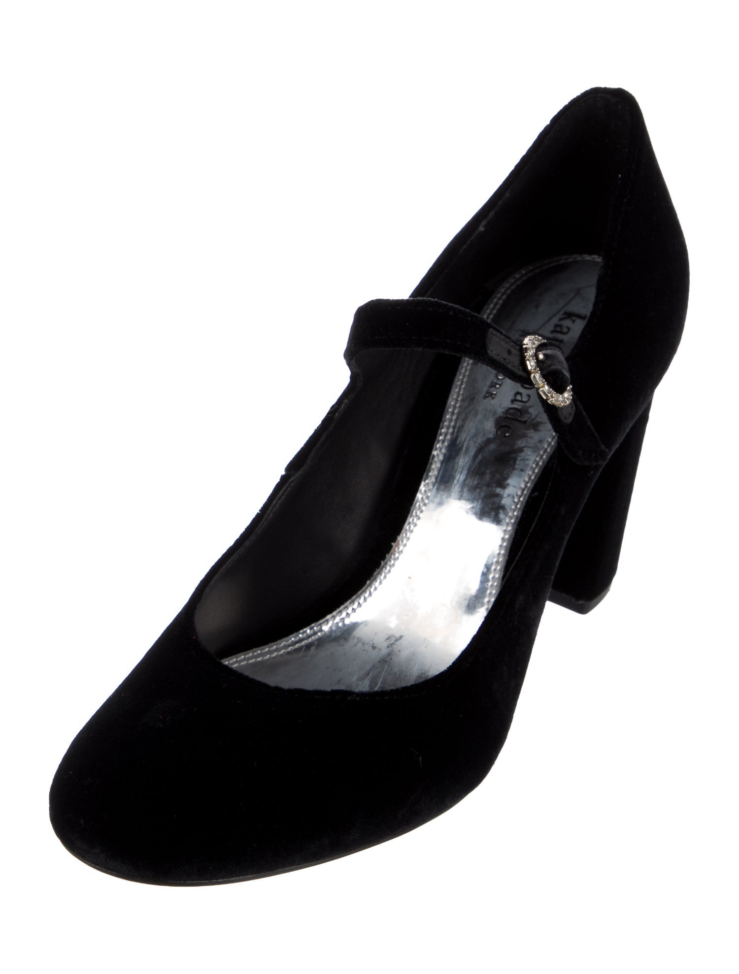 Kate Spade New York Velvet Crystal Embellishments Pumps