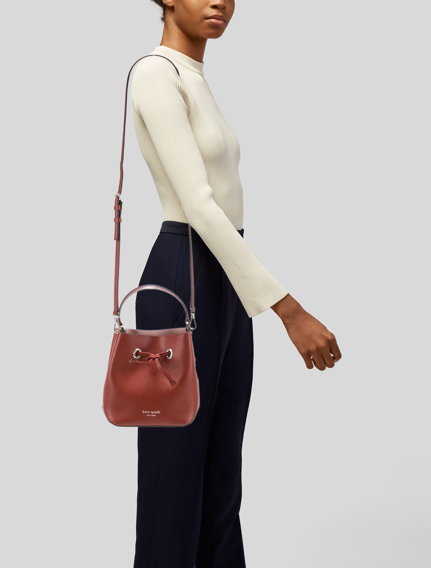 Kate Spade New York Leather Bucket Bag