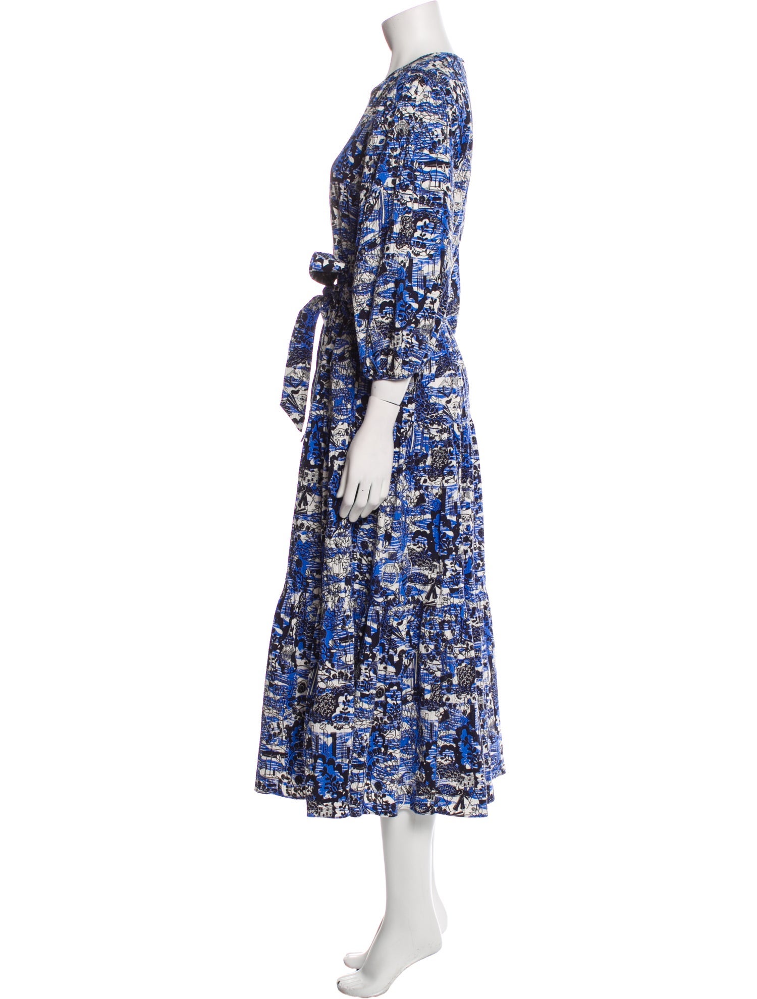 Kate Spade New York Floral Print Long Dress