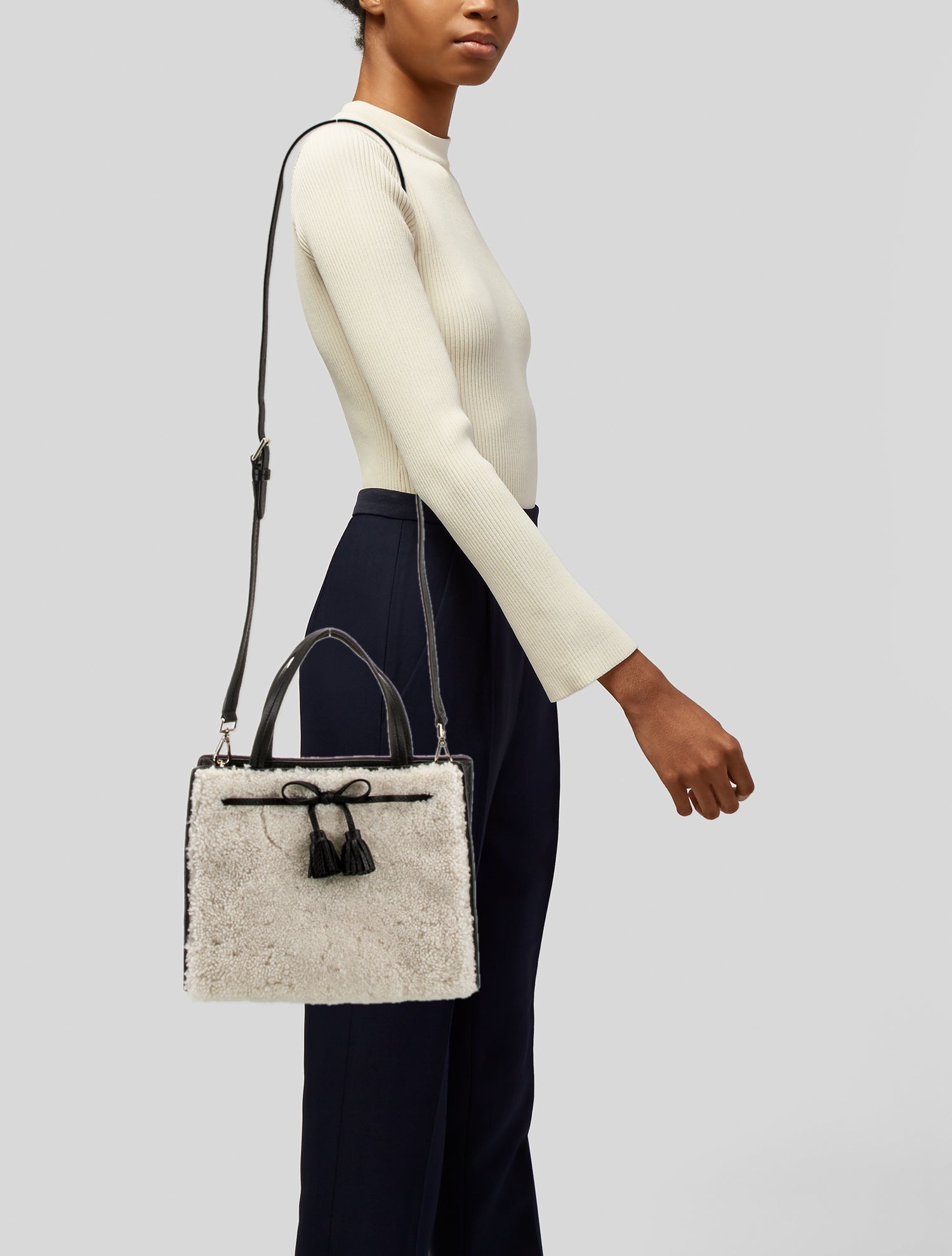 Kate Spade New York Shearling Top Handle Bag w/ Tags