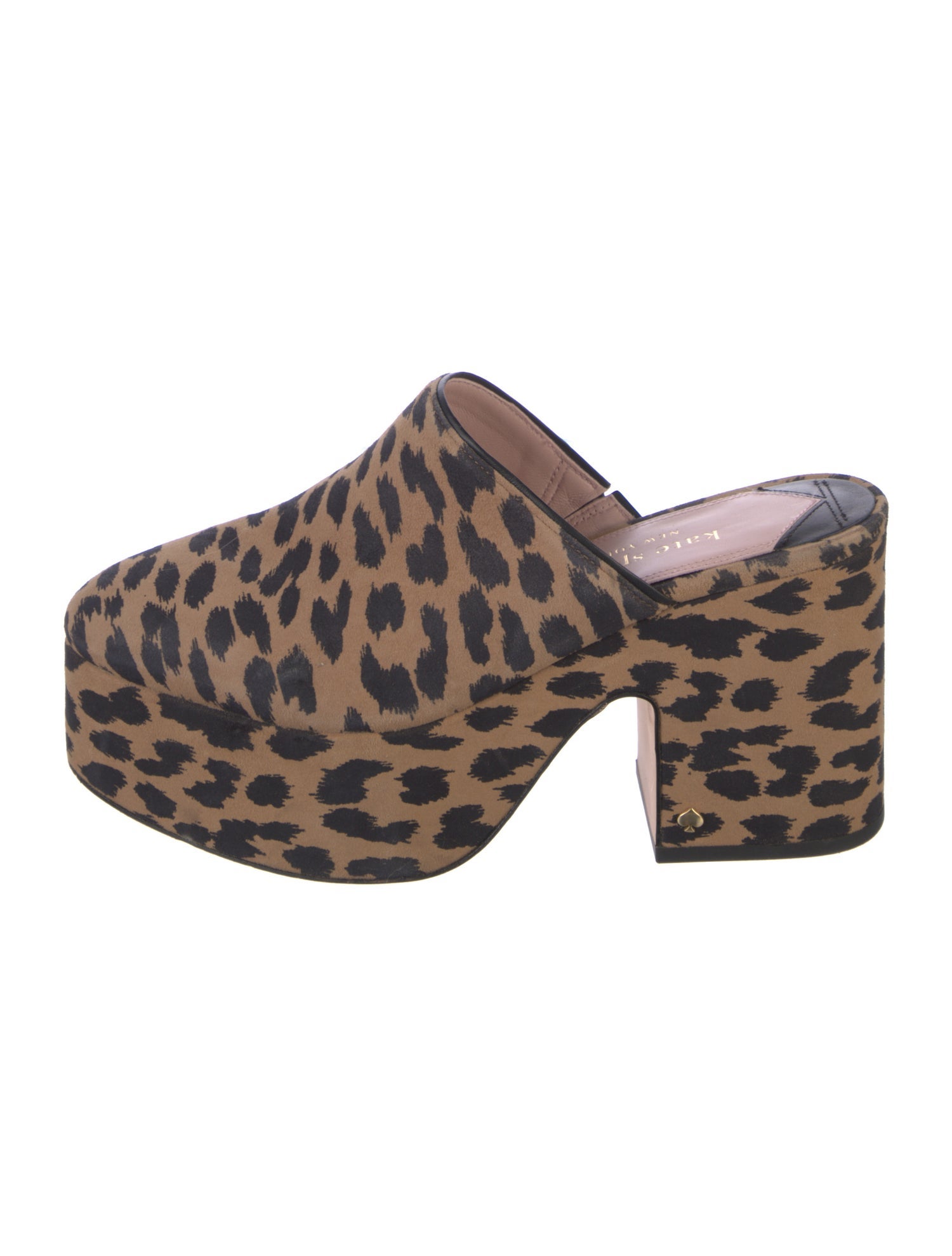 Kate Spade New York Suede Animal Print Mules