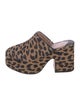 Kate Spade New York Suede Animal Print Mules