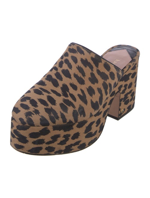 Kate Spade New York Suede Animal Print Mules