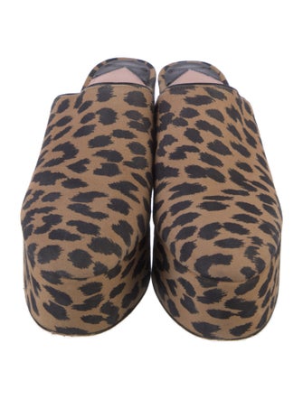 Kate Spade New York Suede Animal Print Mules