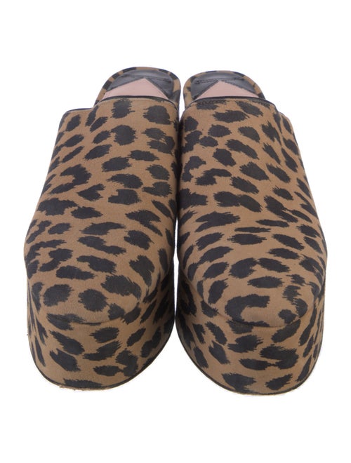 Kate Spade New York Suede Animal Print Mules