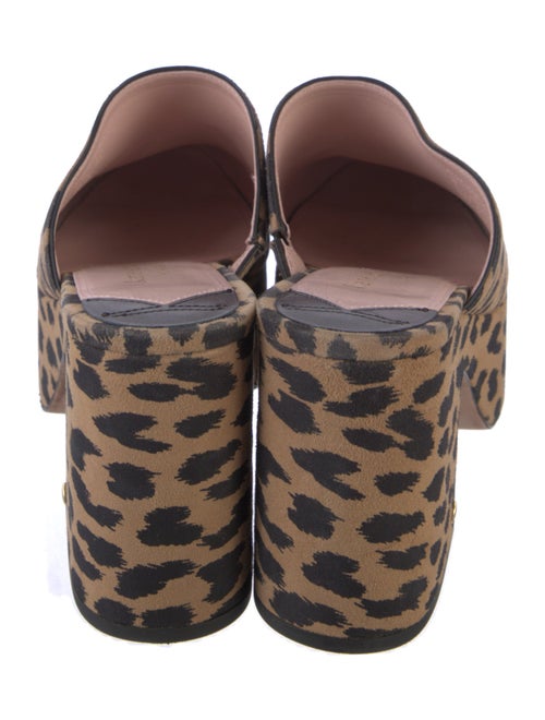Kate Spade New York Suede Animal Print Mules