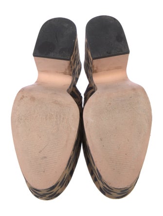 Kate Spade New York Suede Animal Print Mules