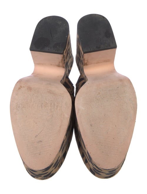 Kate Spade New York Suede Animal Print Mules