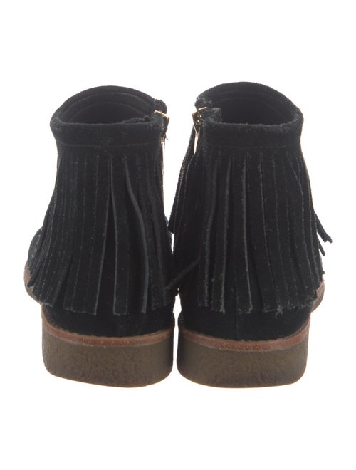 Kate Spade New York Suede Fringe Trim Accent Western Boots