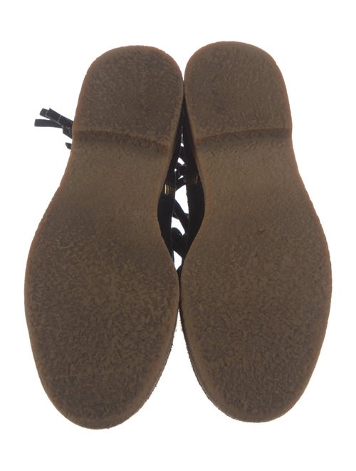 Kate Spade New York Suede Fringe Trim Accent Western Boots