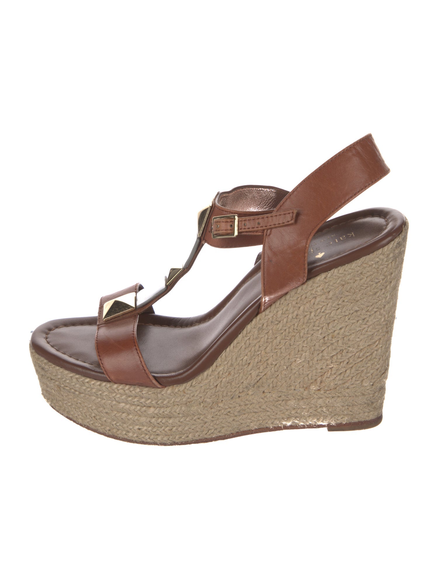 Kate Spade New York Leather Studded Accents Espadrilles