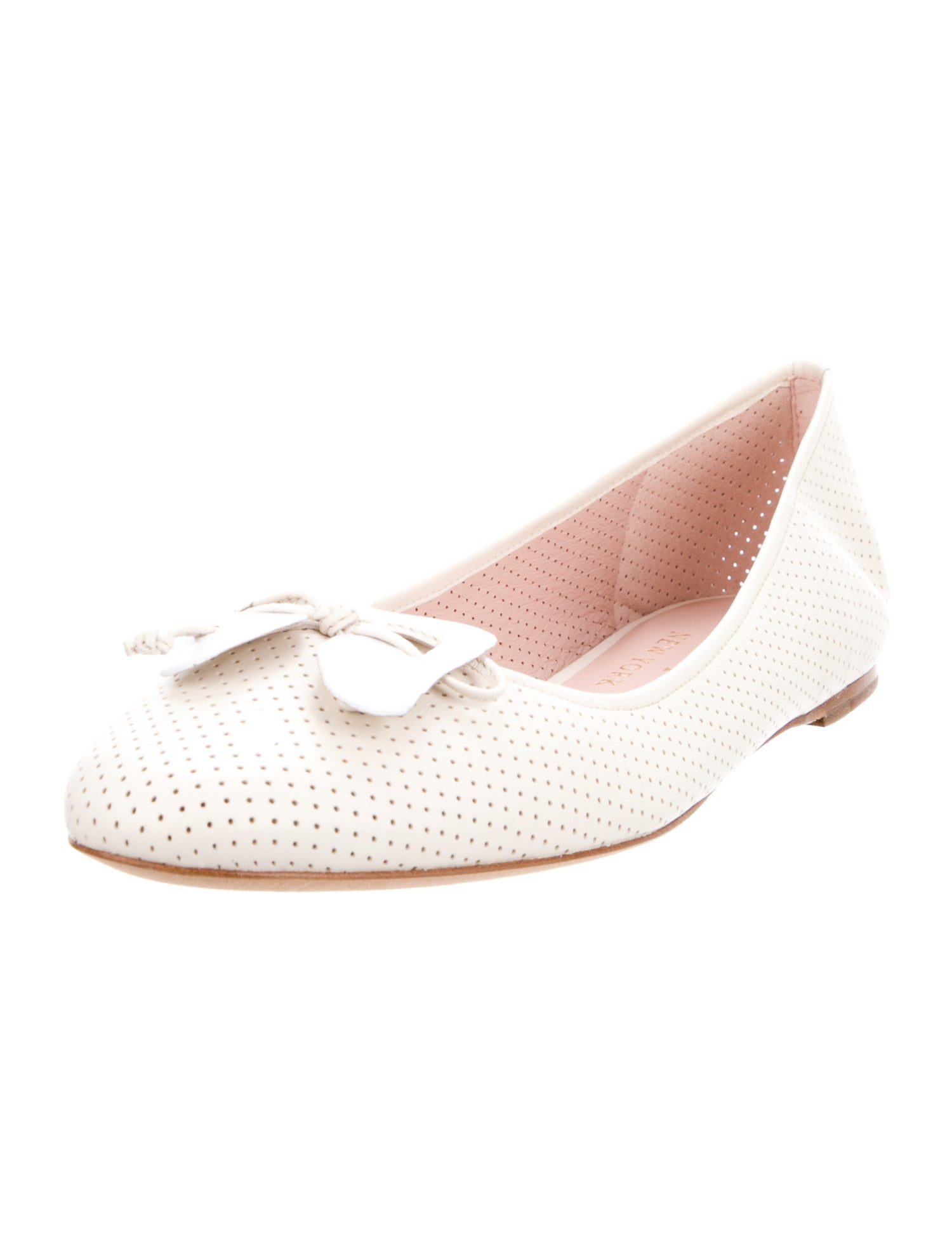 Kate Spade New York Leather Lasercut Accents Ballet Flats w/ Tags