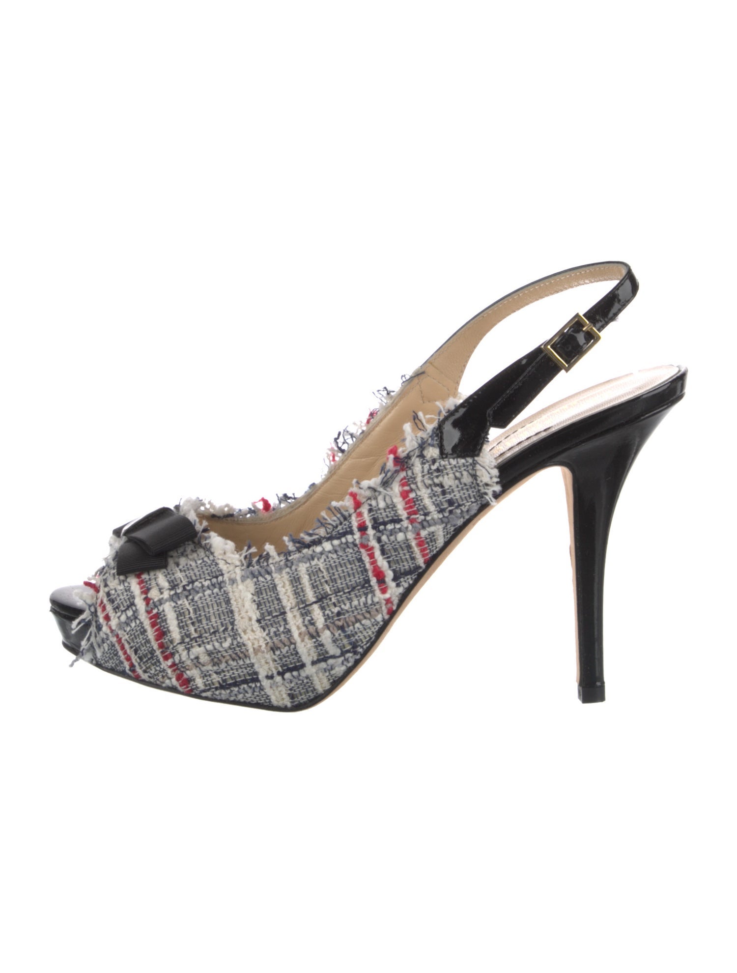 Kate Spade New York Tweed Printed Slingback Pumps