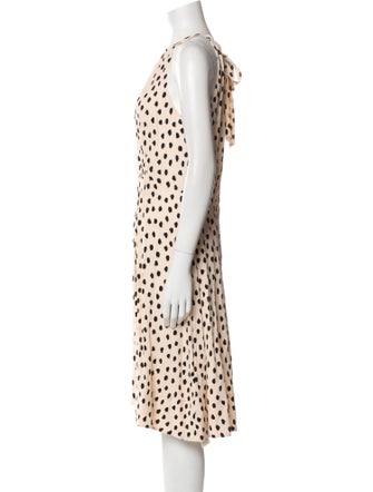 Kate Spade New York Polka Dot Print Midi Length Dress