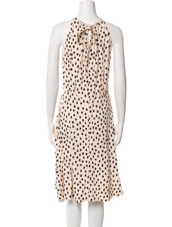 Kate Spade New York Polka Dot Print Midi Length Dress