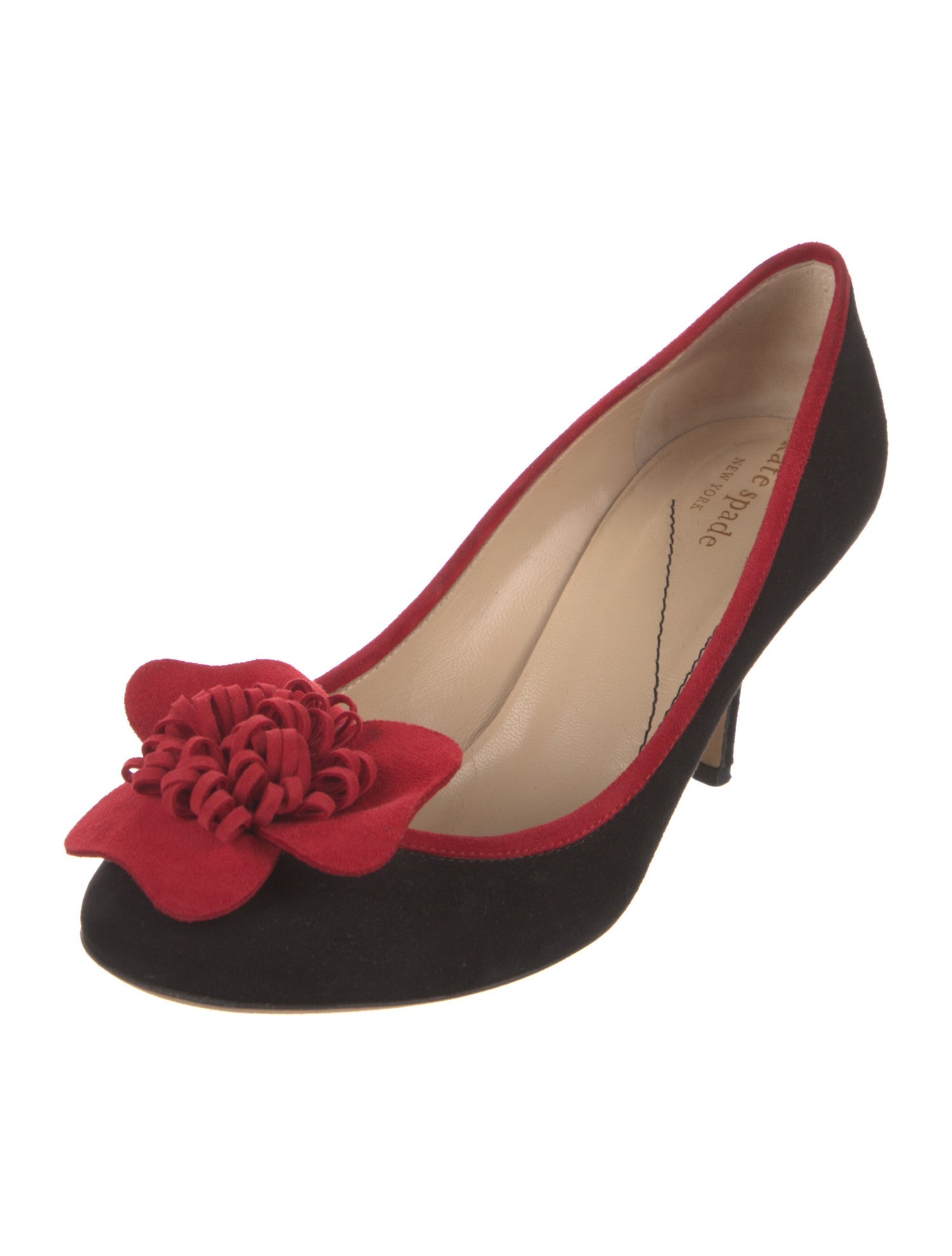 Kate Spade New York Suede Colorblock Pattern Pumps