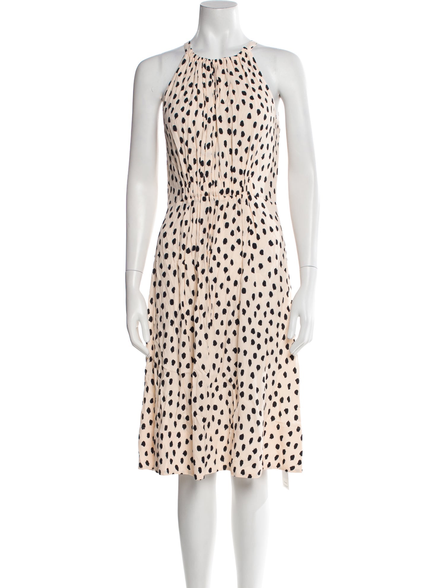 Kate Spade New York Polka Dot Print Midi Length Dress