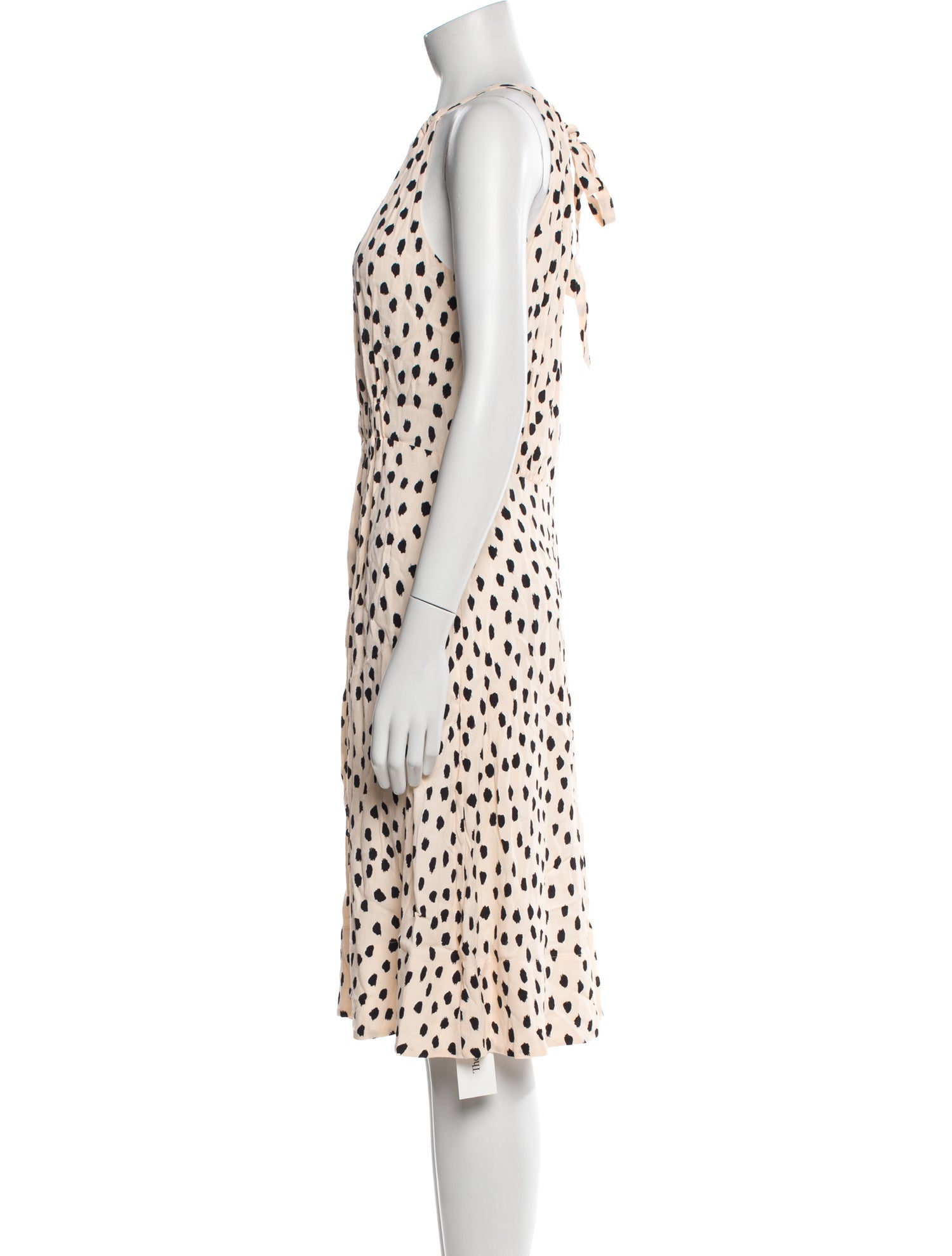 Kate Spade New York Polka Dot Print Midi Length Dress