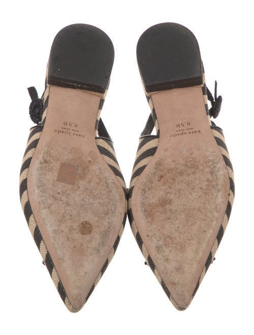 Kate Spade New York Canvas Striped Slingback Flats