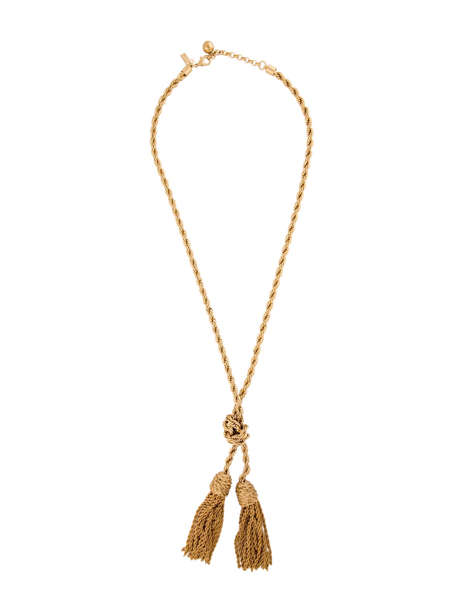 Kate Spade New York Fringe Benefits Tassel Lavalier Necklace