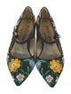 Kate Spade New York Canvas Floral Print Mary Jane Flats