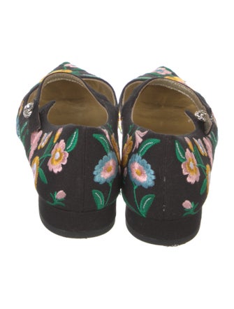 Kate Spade New York Canvas Floral Print Mary Jane Flats