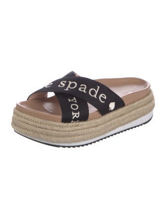 Kate Spade New York Printed Embroidered Accent Espadrilles