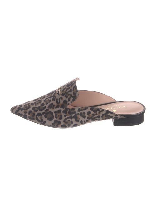 Kate Spade New York Suede Animal Print Mules