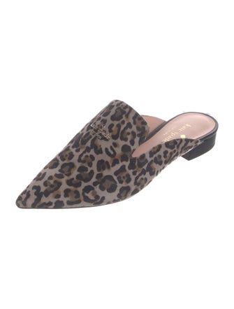 Kate Spade New York Suede Animal Print Mules