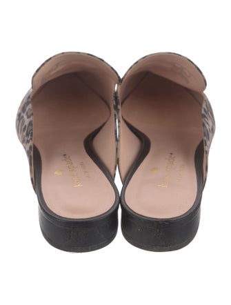 Kate Spade New York Suede Animal Print Mules