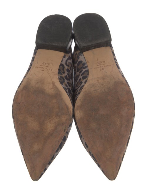 Kate Spade New York Suede Animal Print Mules