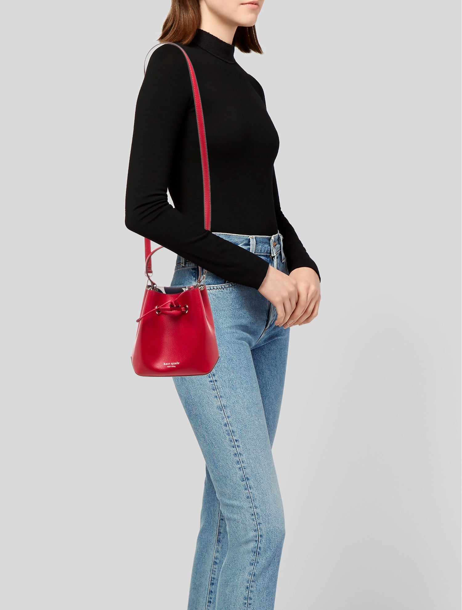 Kate Spade New York Leather Bucket Bag
