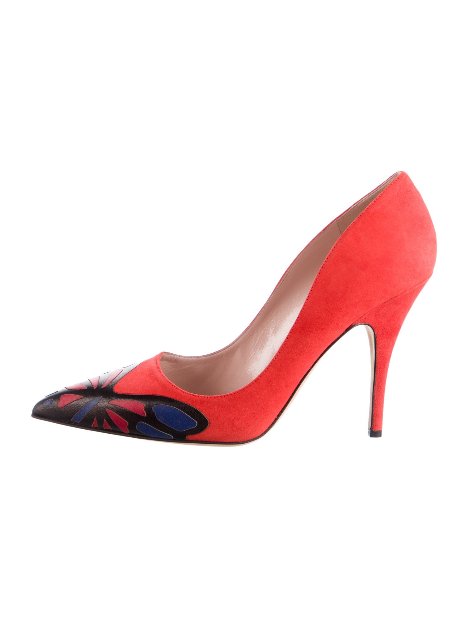 Kate Spade New York Suede Colorblock Pattern Pumps