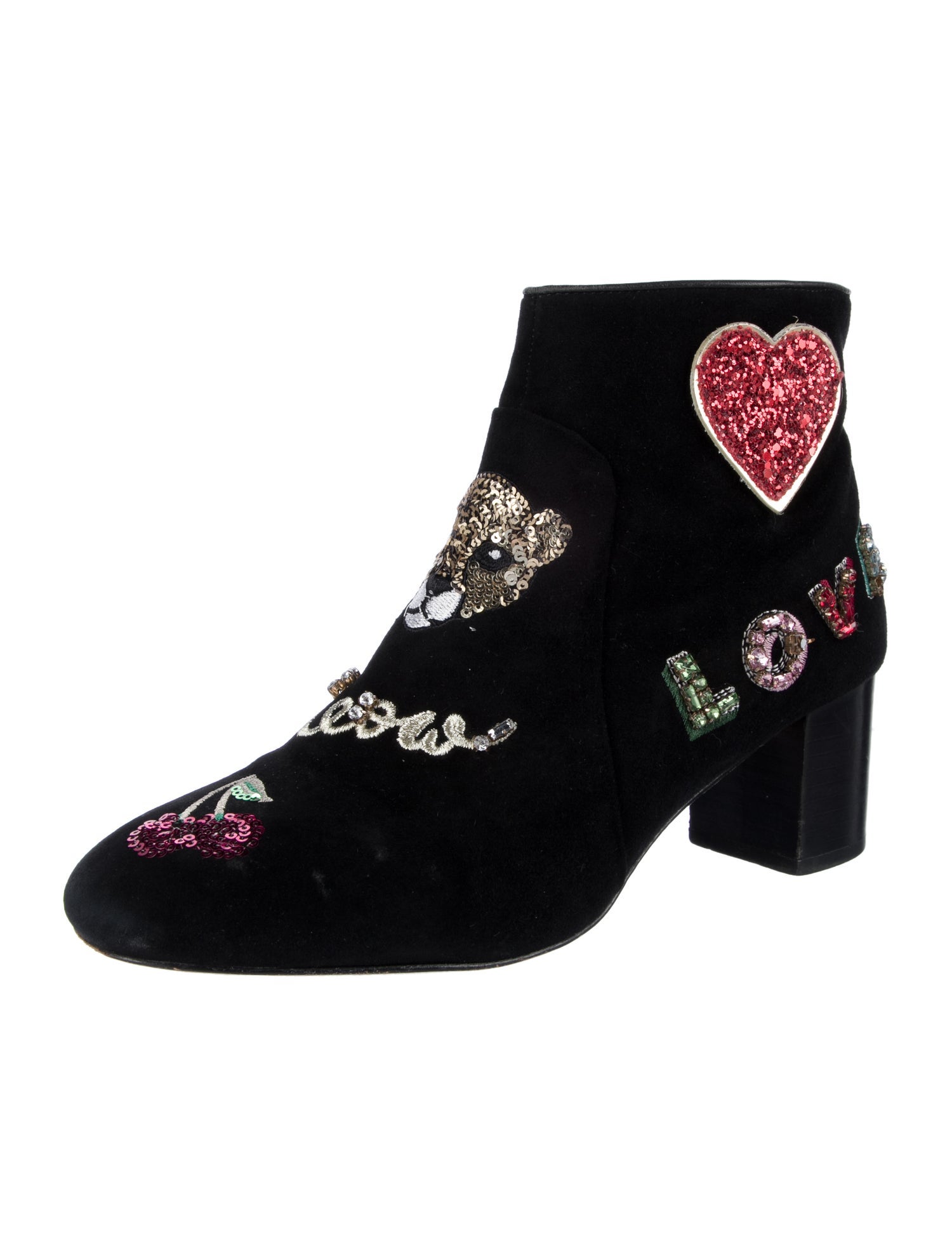 Kate Spade New York Suede Graphic Print Boots