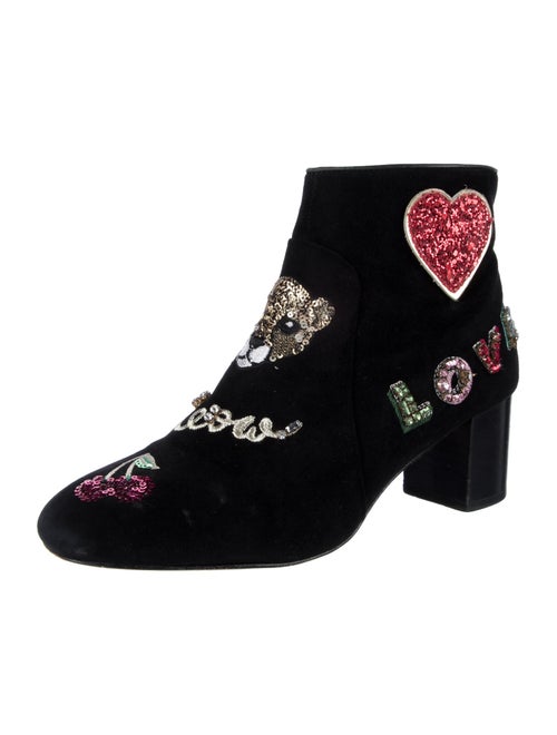 Kate Spade New York Suede Graphic Print Boots